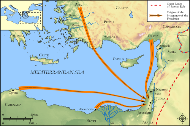 Bible map: Acts 6