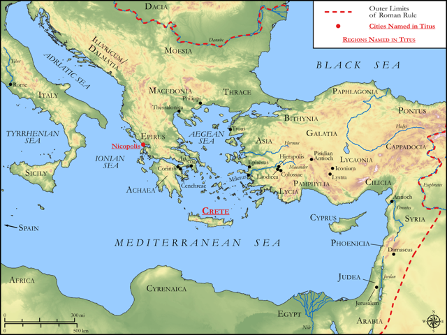 Bible map: Titus — Crete